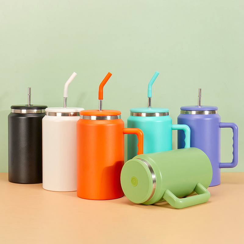 50oz Tumbler with Handle and Straw Lid